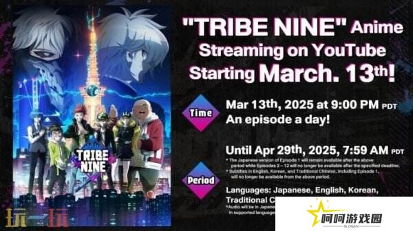 动作RPG《TRIBE NINE：战极死游》下载量突破1000万