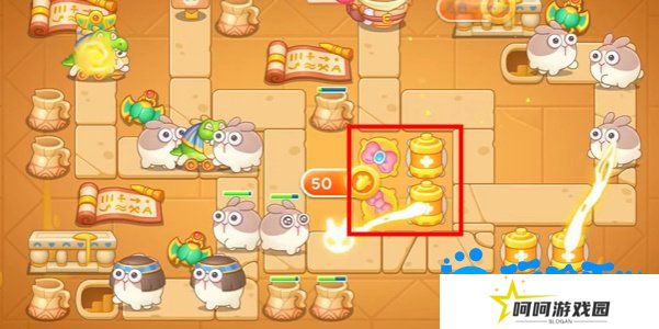 《保卫萝卜4》法老归来第108关通关攻略