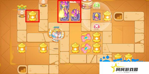 《保卫萝卜4》法老归来第108关通关攻略