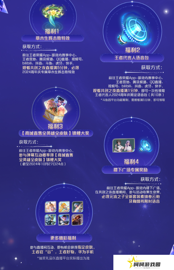 《王者荣耀》2024共创之夜福利领取方法